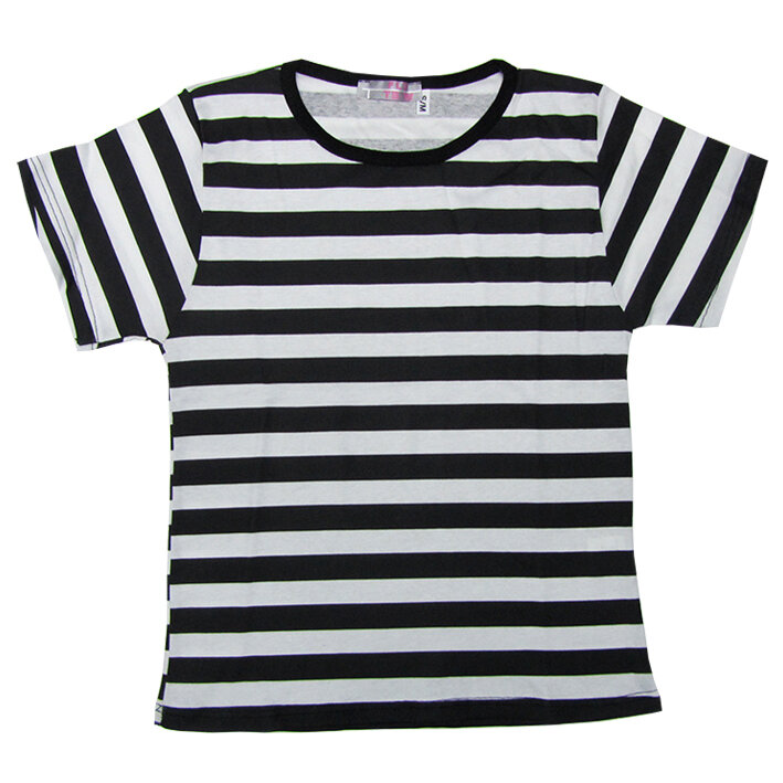 camiseta con rayas negras y blancas infantil